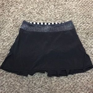 Black lululemon skort